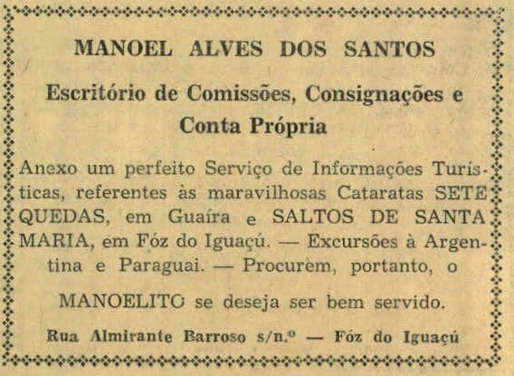 Manoel Alves dos Santos —
1954