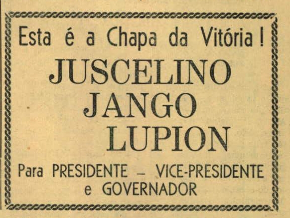 Propaganda eleitoral — 1958