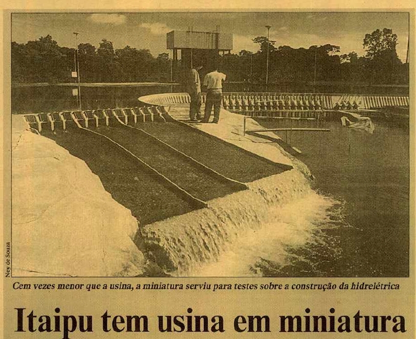 Itaipu em miniatura 