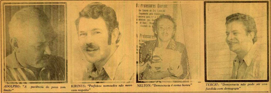 Vereadores criticam prefeitos nomeados 