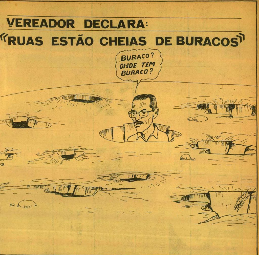 Buracos nas ruas de Foz — 1979
