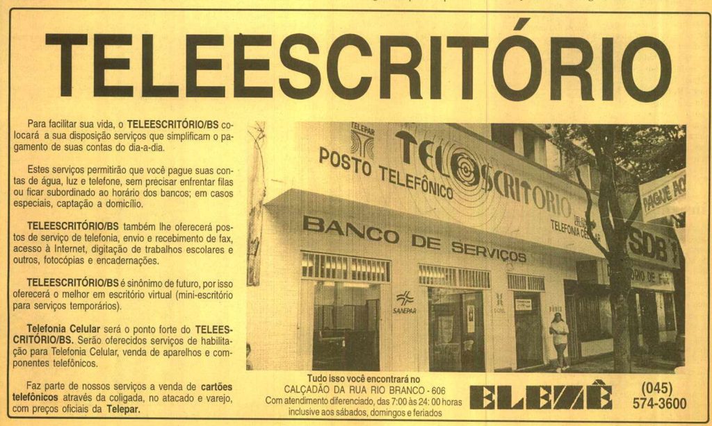 TeleEscritório — 1998