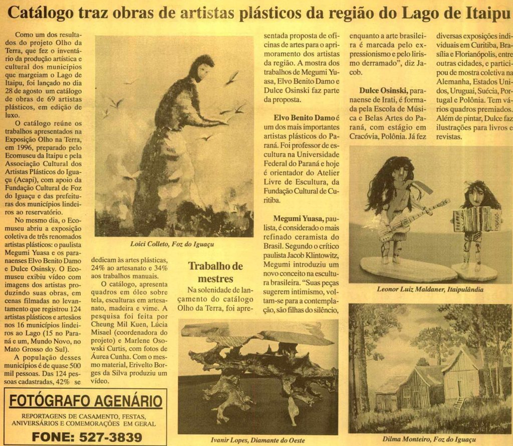 Catálogo de artistas plásticos 