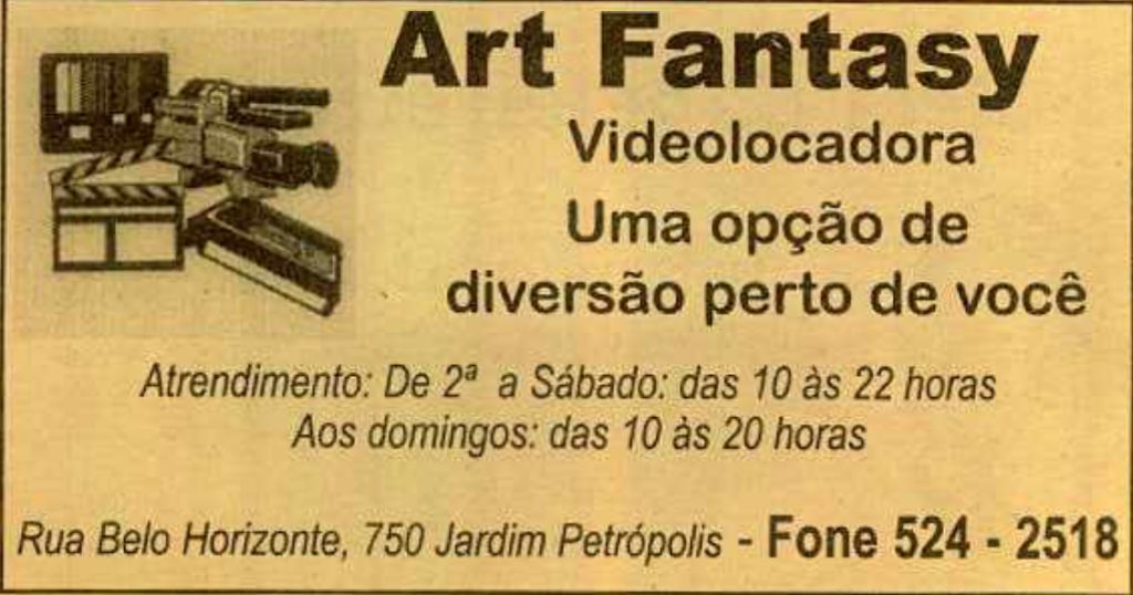 Art Fantasy Locadora — 1999