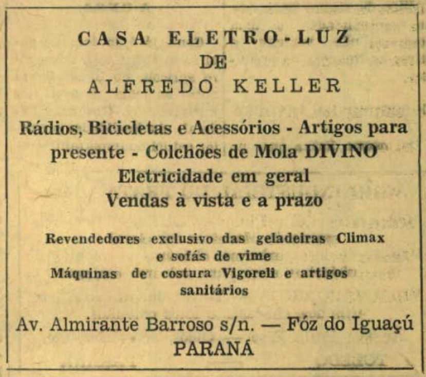 Casa Eletro Luz — 1954